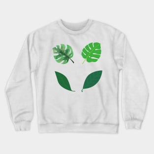 green leaves bundle design Crewneck Sweatshirt